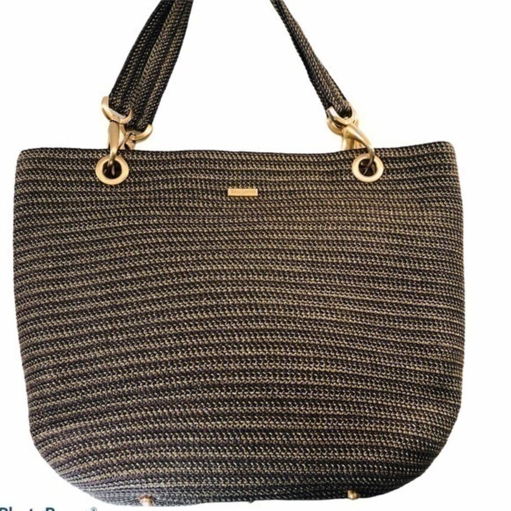 👛 ERIC JAVITS 👛 woven tote wicker bag